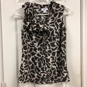 LOFT Cheetah Print Blouse